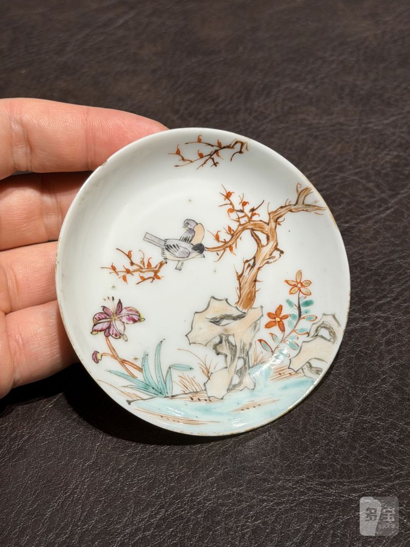 清乾隆 粉彩花鸟纹茶具一套25件 - 图102